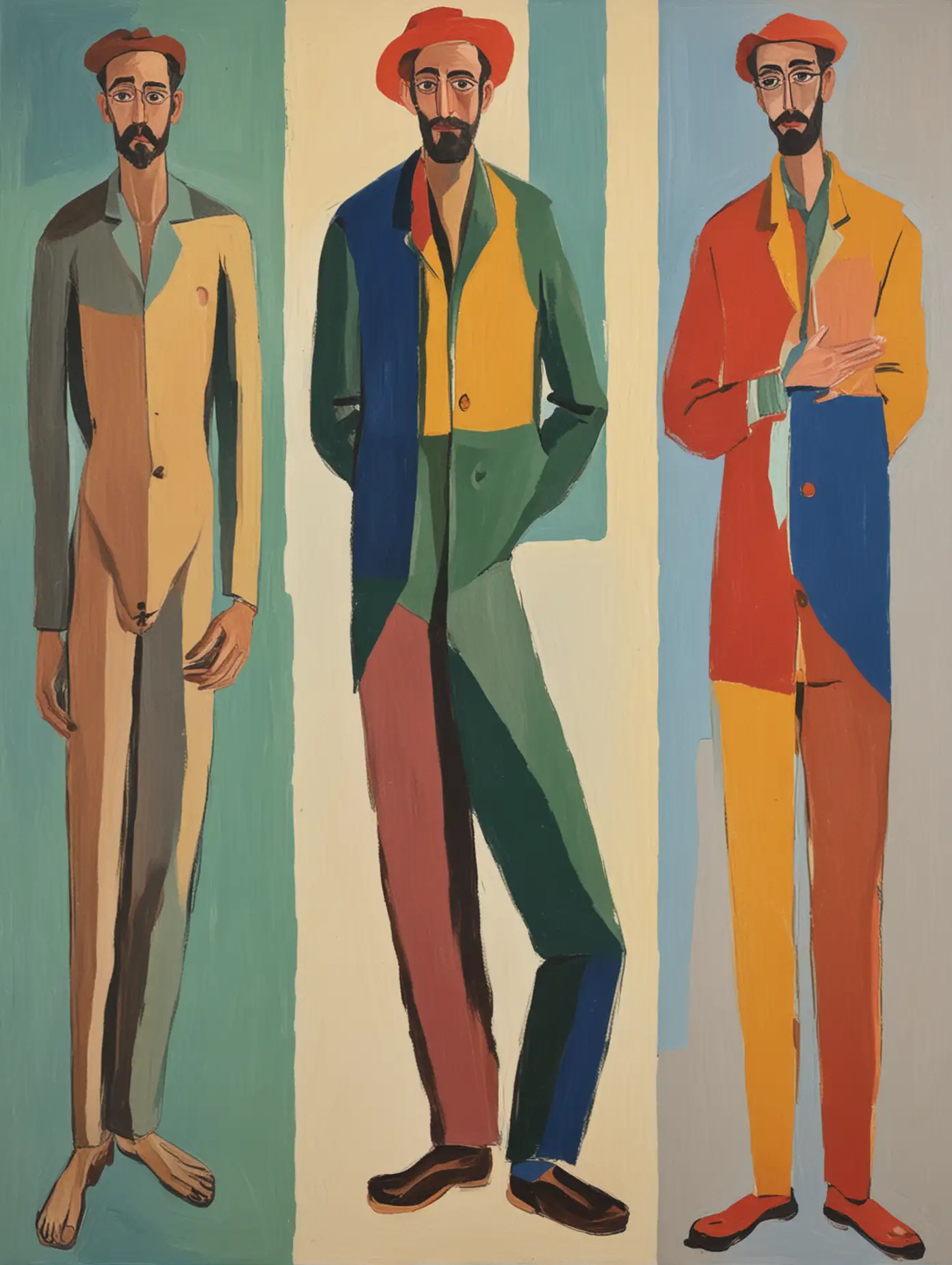 man figures inspired by Henri Matisse
