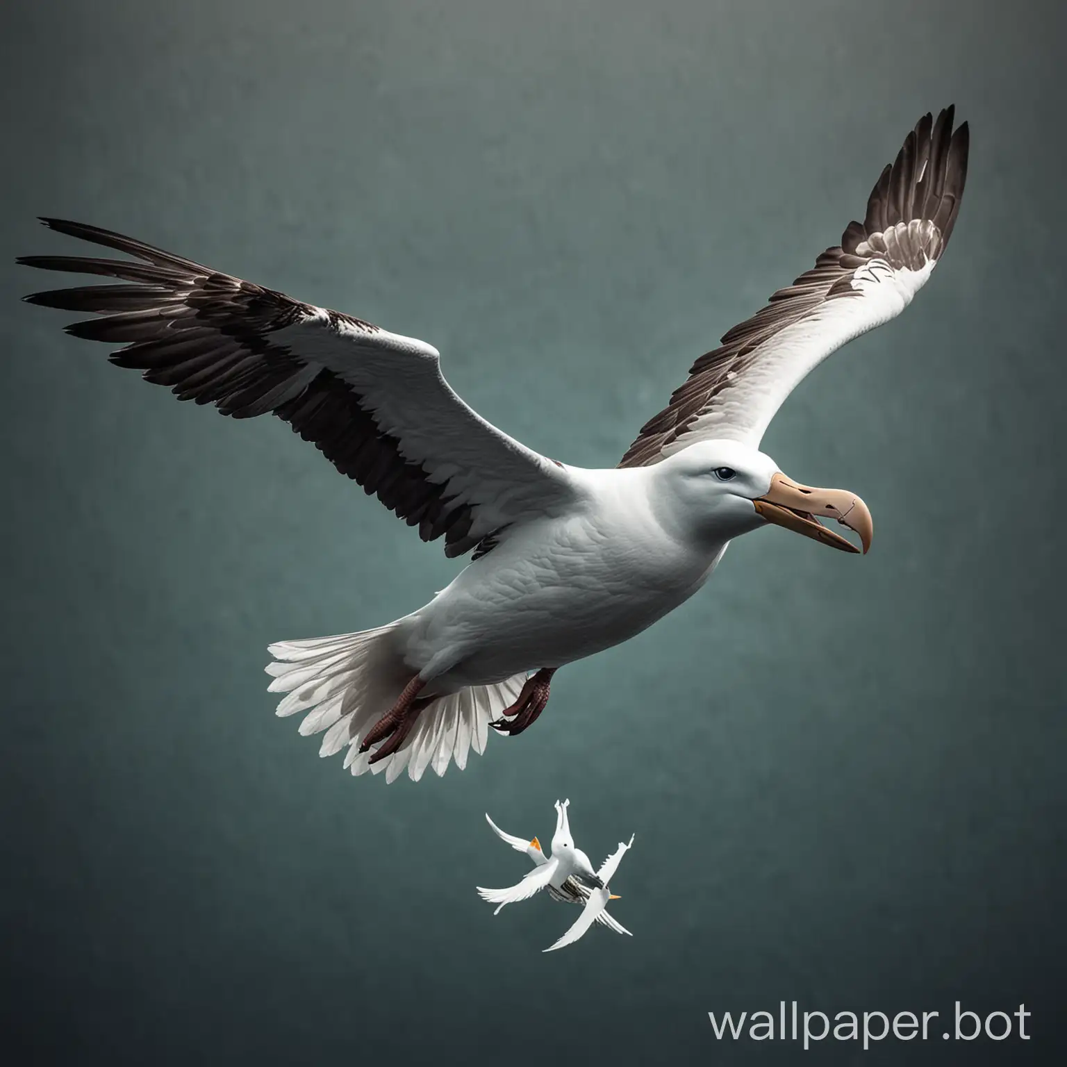 Majestic-Albatross-in-Flight-Symbol-of-Freedom-and-Strength