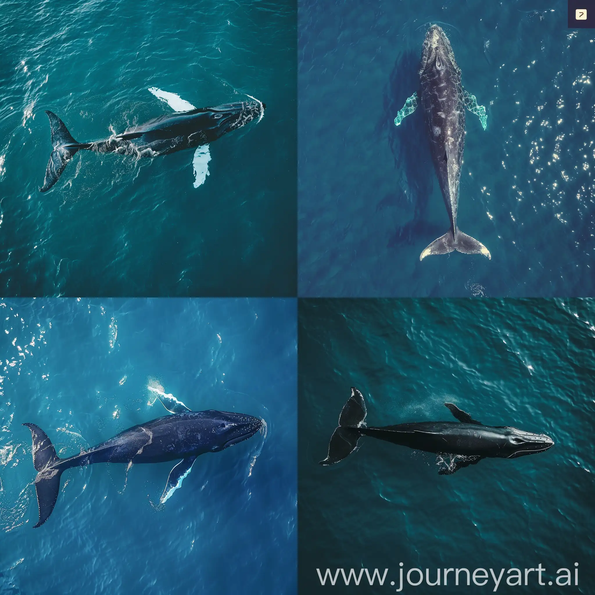 Oceanic-Perspective-Observing-a-Majestic-Whale-Swimming