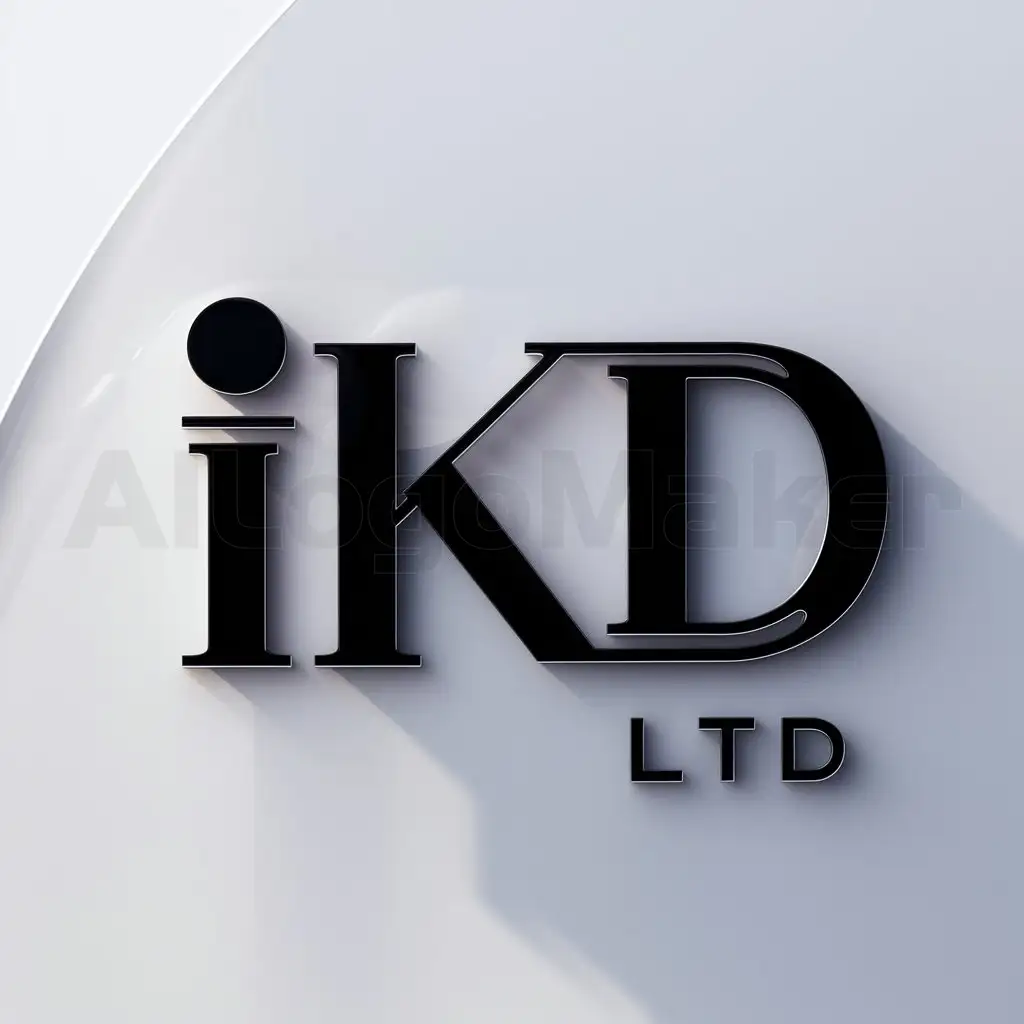 a logo design,with the text "IKD LTD", main symbol:IKD,Moderate,clear background