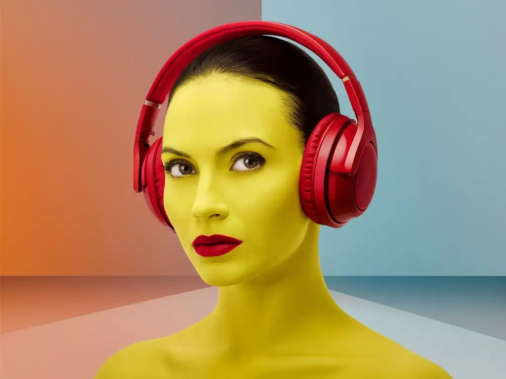 Bright-Yellow-Face-Wearing-Vibrant-Red-Headphones
