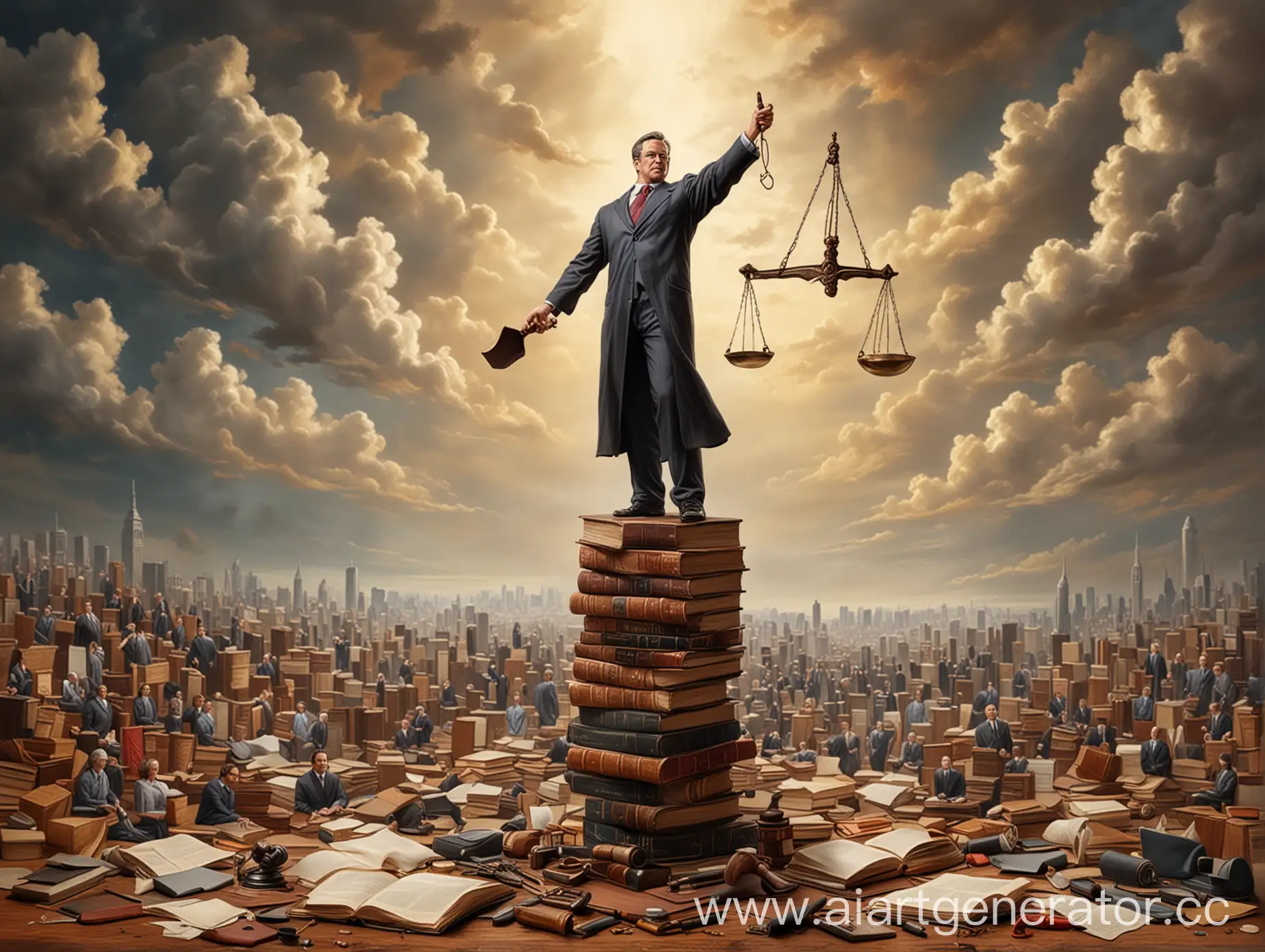 Lawyer-Demonstrating-Superiority-over-Other-Professions-with-Astonishment
