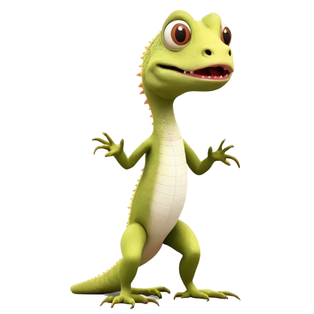 HOUSE LIZARD CARTOON REALISTIC