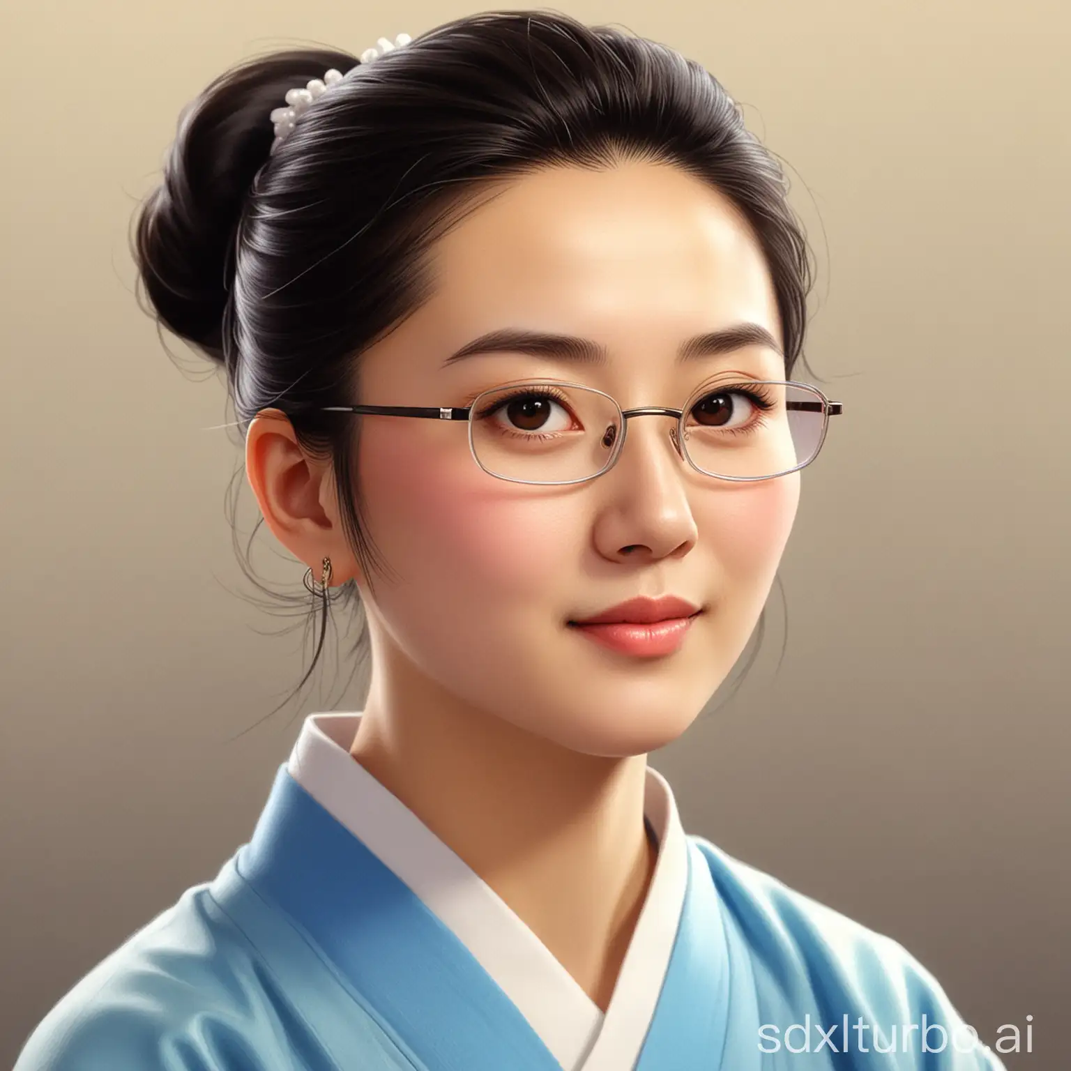 Cheerful-Cartoon-Portrait-of-Lin-Daiyu