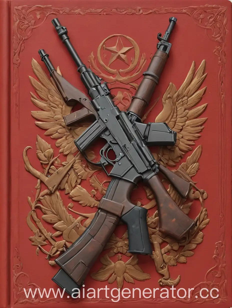 Kalashnikov-Rifle-74-on-Red-Book-Cover