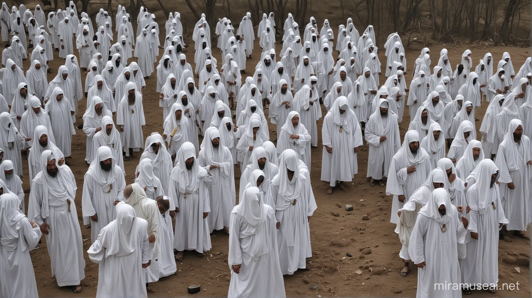 WhiteRobed Sect Followers Engage in Dark Rituals