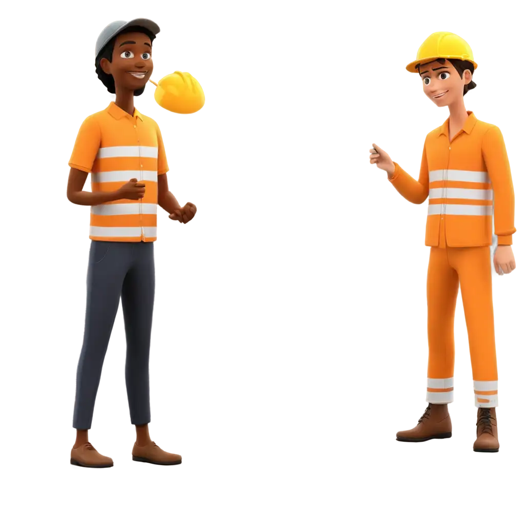safety briefing to new workers animated