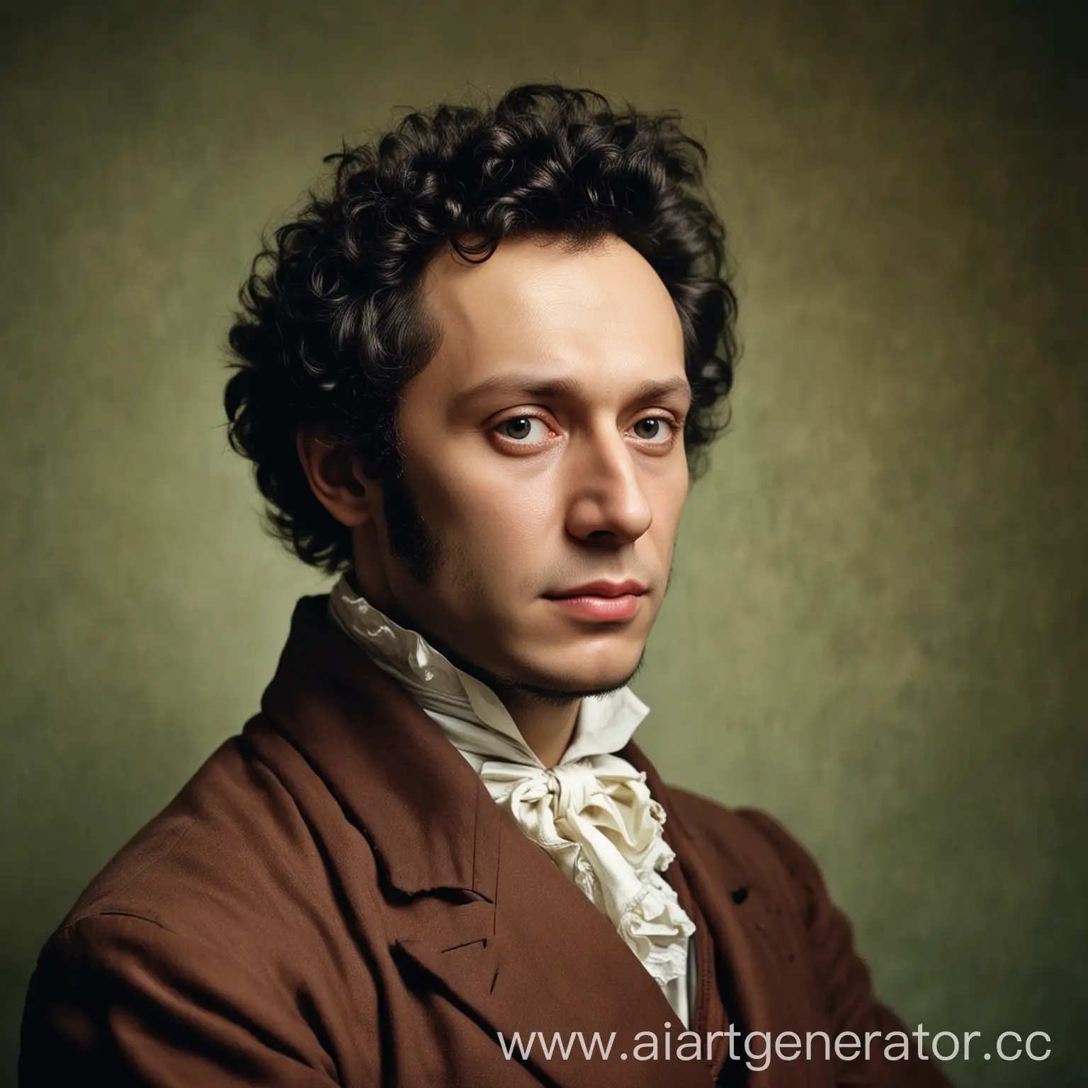 Vintage-Portrait-of-AS-Pushkin-with-Copy-Space