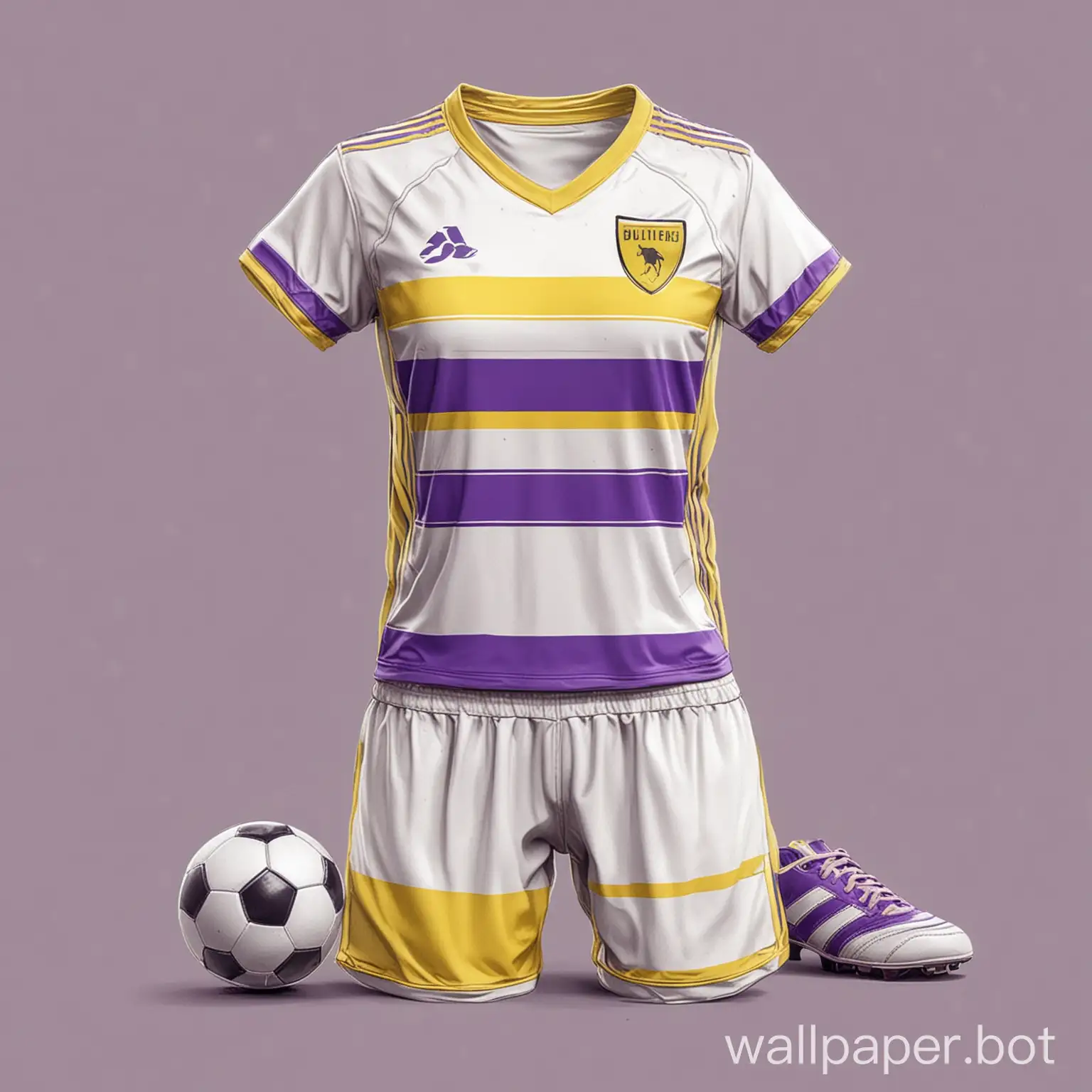 Lilac-and-Yellow-Soccer-Uniform-Sketch-on-White-Background-Concept