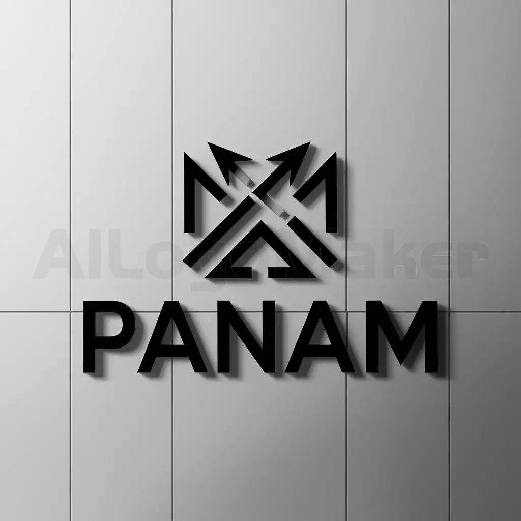 LOGO-Design-for-Panam-Modern-Trade-and-Industry-Symbol-on-Clear-Background