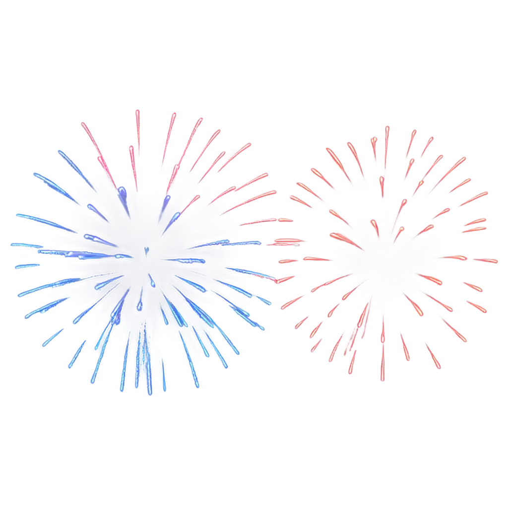 Vibrant-Red-and-Blue-Fireworks-in-Stunning-PNG-Format-Captivating-Visuals-for-Diverse-Projects