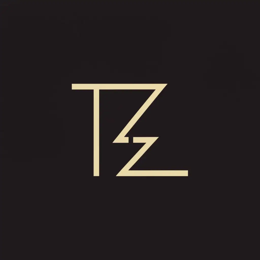 a logo design,with the text "TZ", main symbol:TZ,Minimalistic,be used in Others industry,clear background