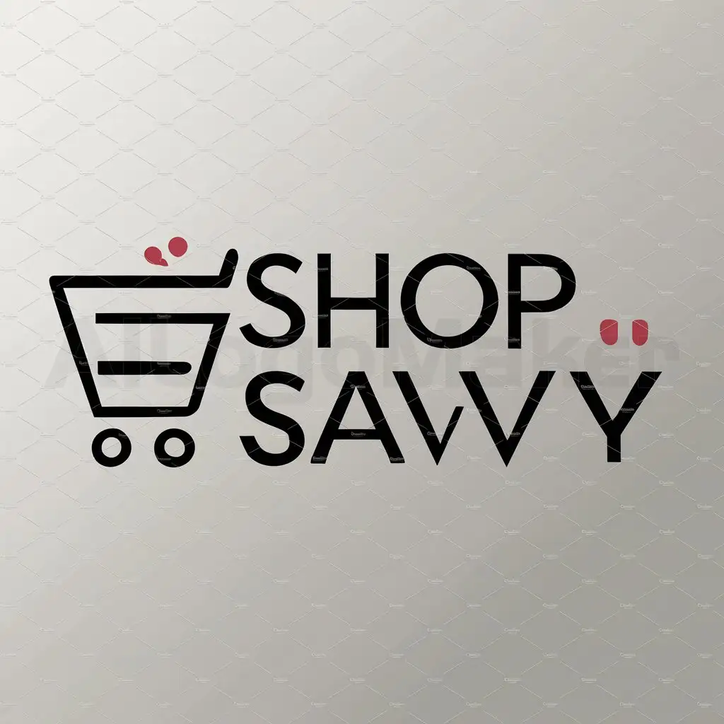 a logo design,with the text "Shop Savvy", main symbol:Online Store,Moderate,be used in E-COMMERCE industry,clear background