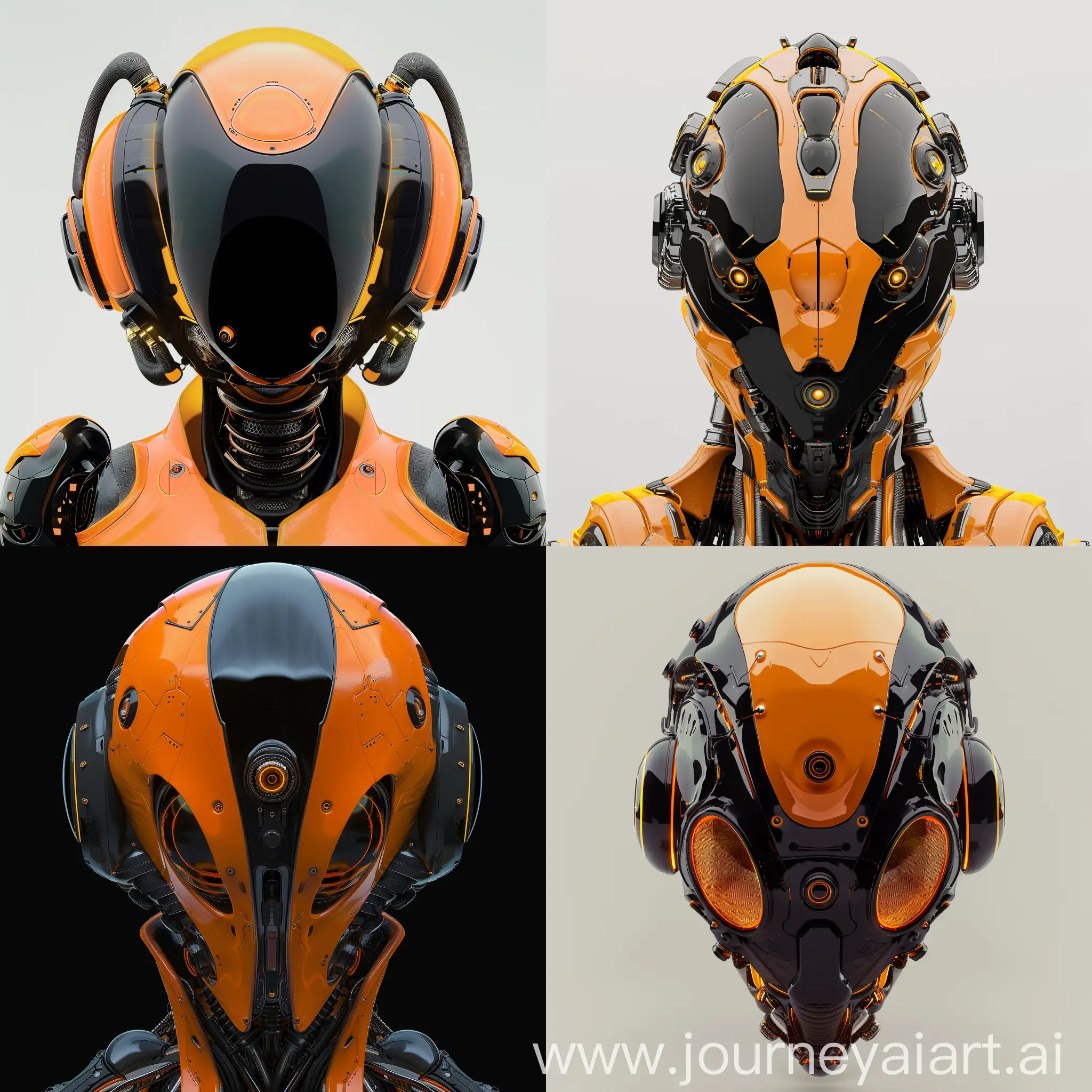 Vibrant-Orange-and-Black-RobotBee-Face-Avatar