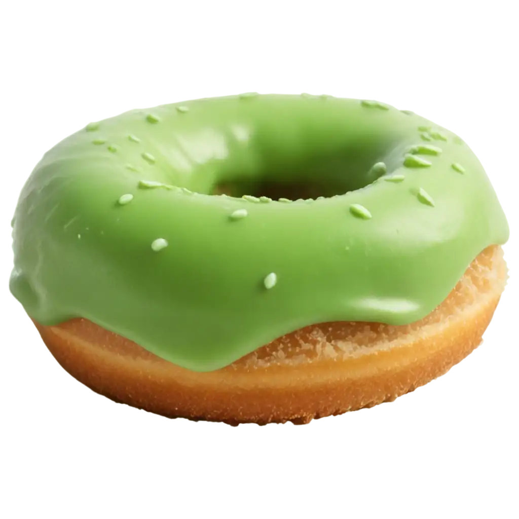 green apple donut