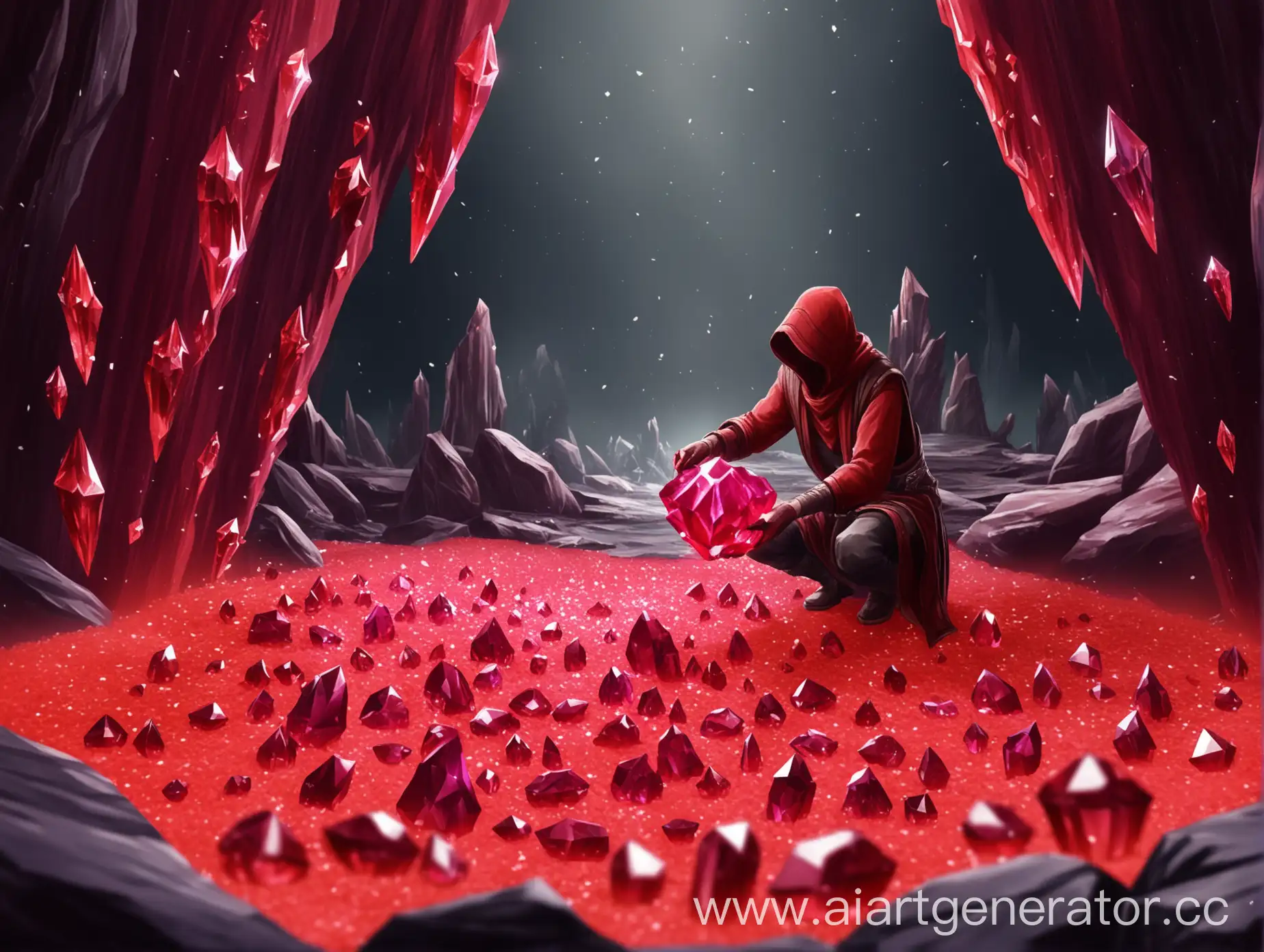 Player-Collecting-Red-Crystals-in-Mystical-Realm