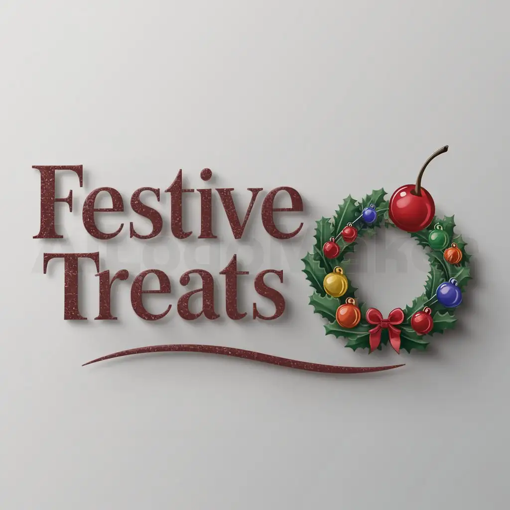 LOGO-Design-For-Festive-Treats-Festive-Treats-Text-with-Moderate-Design-on-Clear-Background