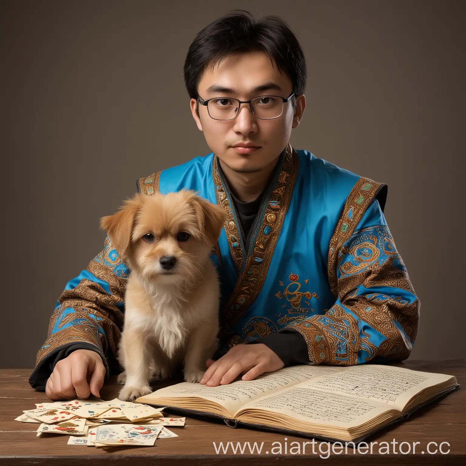 Азамат Джамбулович:  Крутой Казах математик, есть собака мопс, играет в доту два, наилучший учитель математики