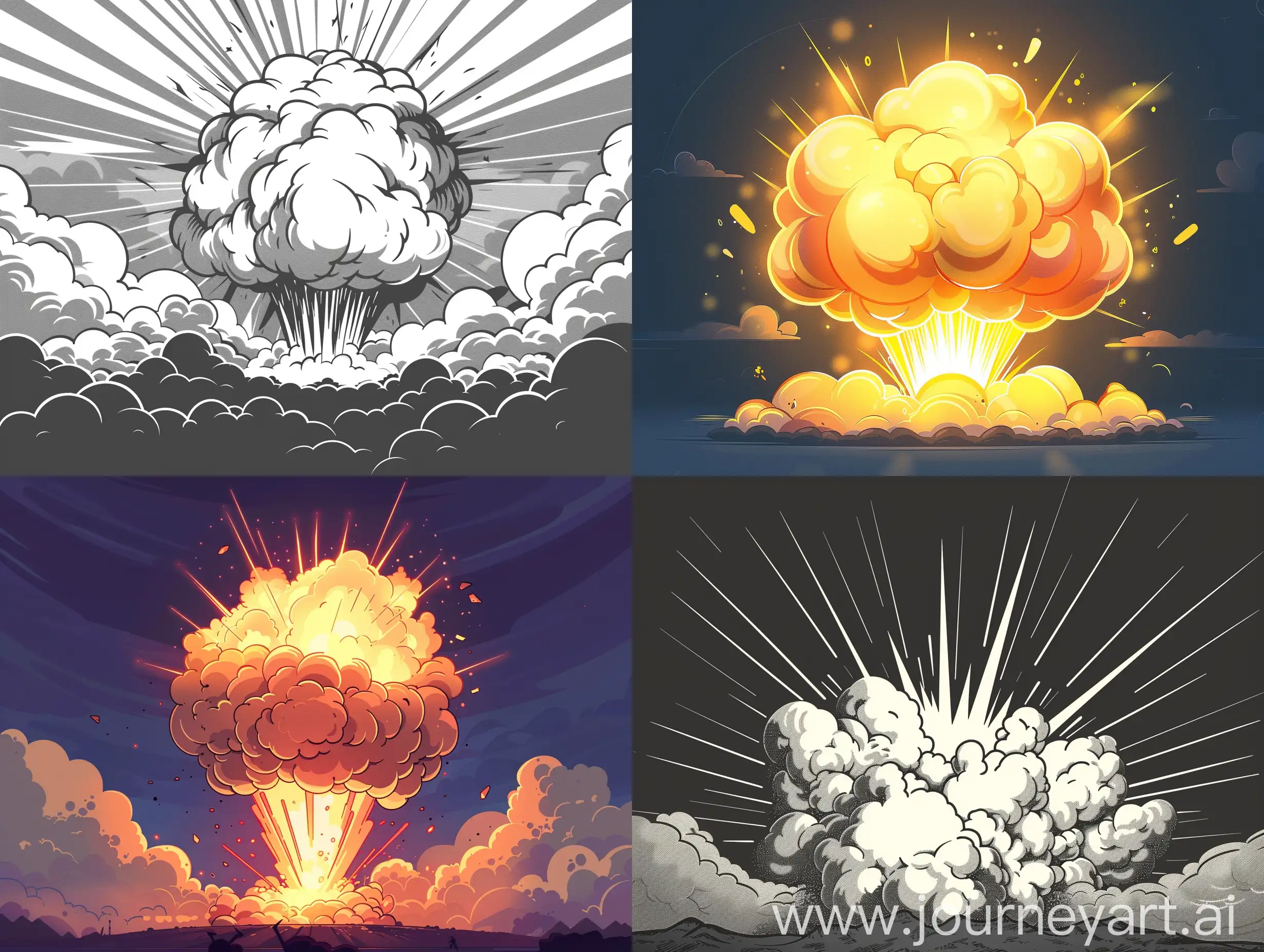 Cartoonish-Nuclear-Explosion-Tracing-Light-Art