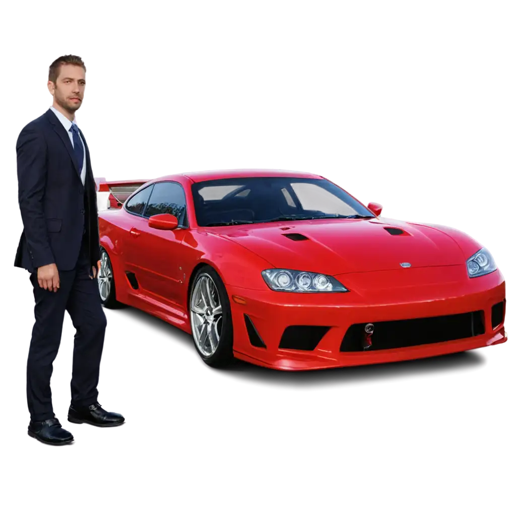 Paul Walker and car