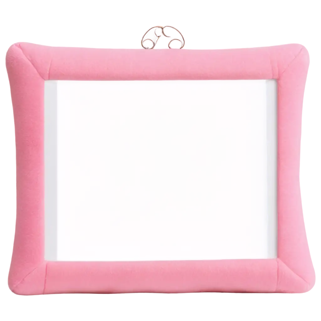 Create-PNG-Image-of-Plush-Pink-Rectangular-Photoframe-for-Versatile-Online-Usage