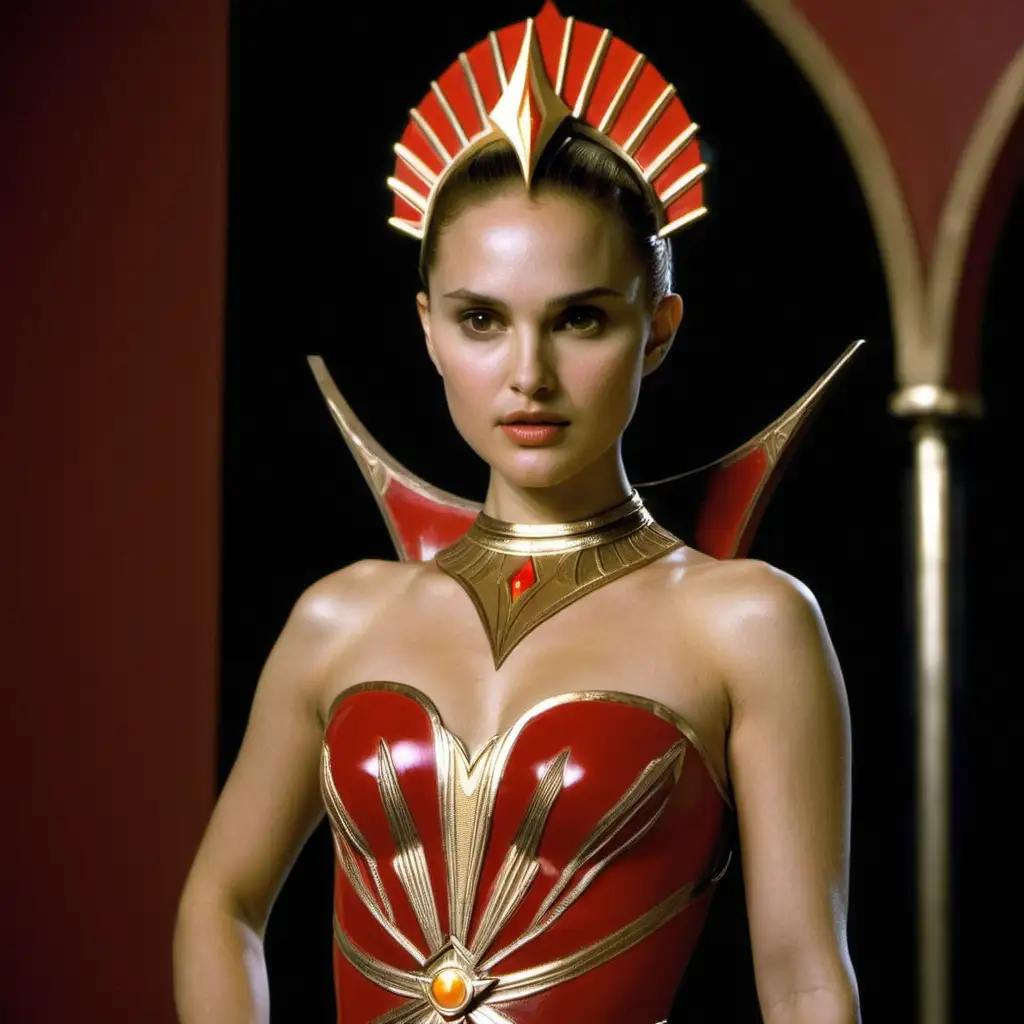 natalie portman as princess Aura from Flash Gordon