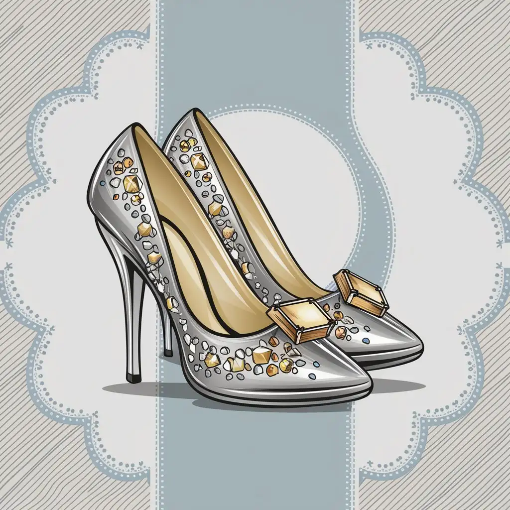 Cartoon Emoji of Shiny Womens Shoes