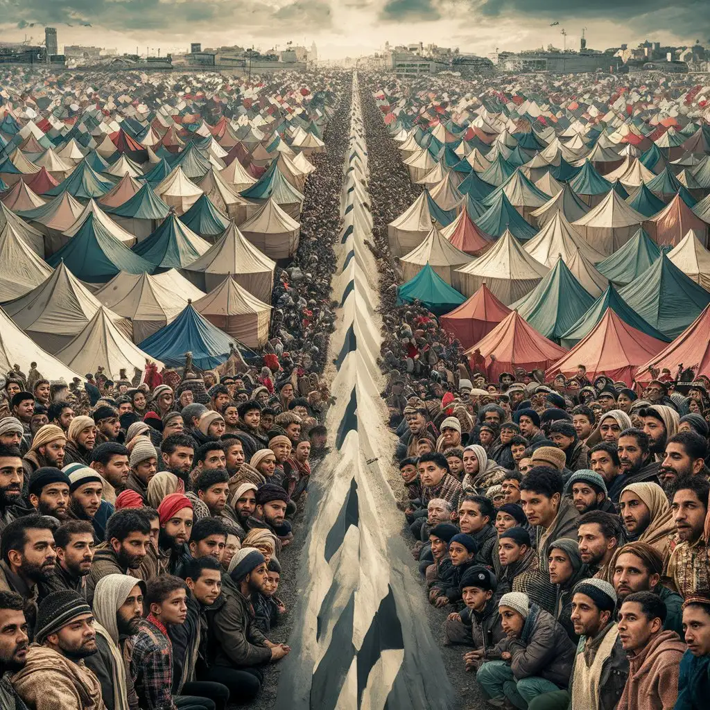 Massive Gathering in Rafah A Billion People Under Tents