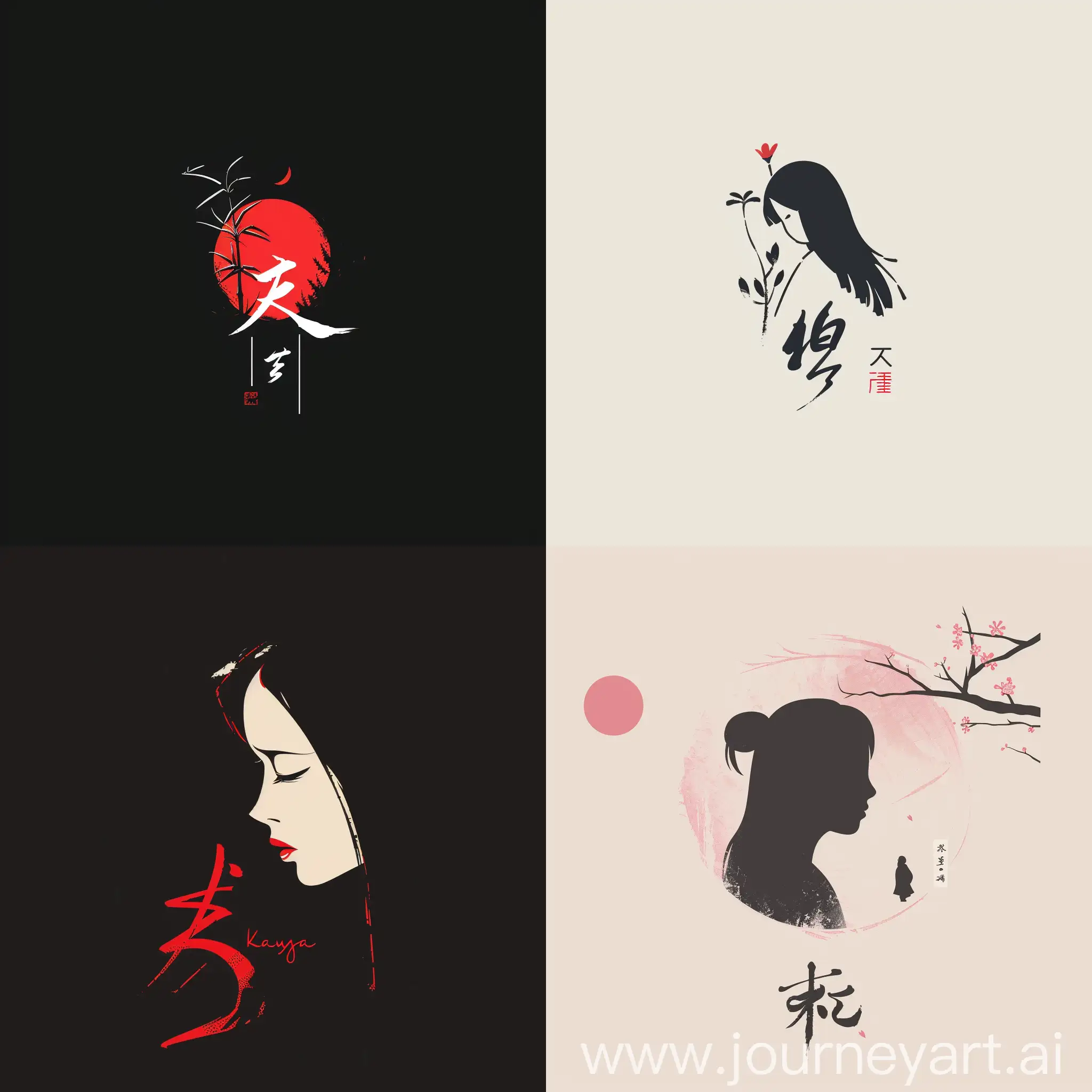 Symbolic-Minimal-Logo-Design-Inspired-by-Princess-Kaguya-and-Studio-Ghibli