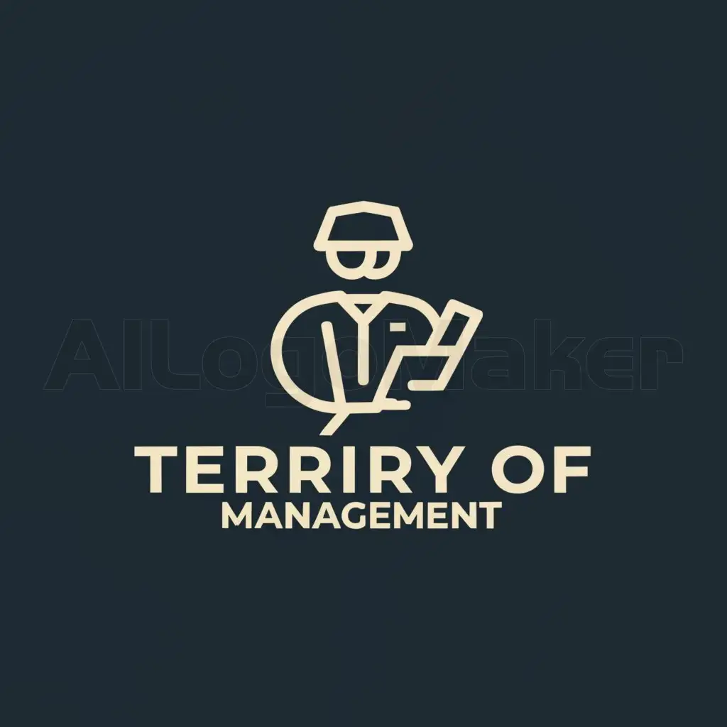 a logo design,with the text "Territory of management", main symbol:Management,Moderate,be used in Education industry,clear background