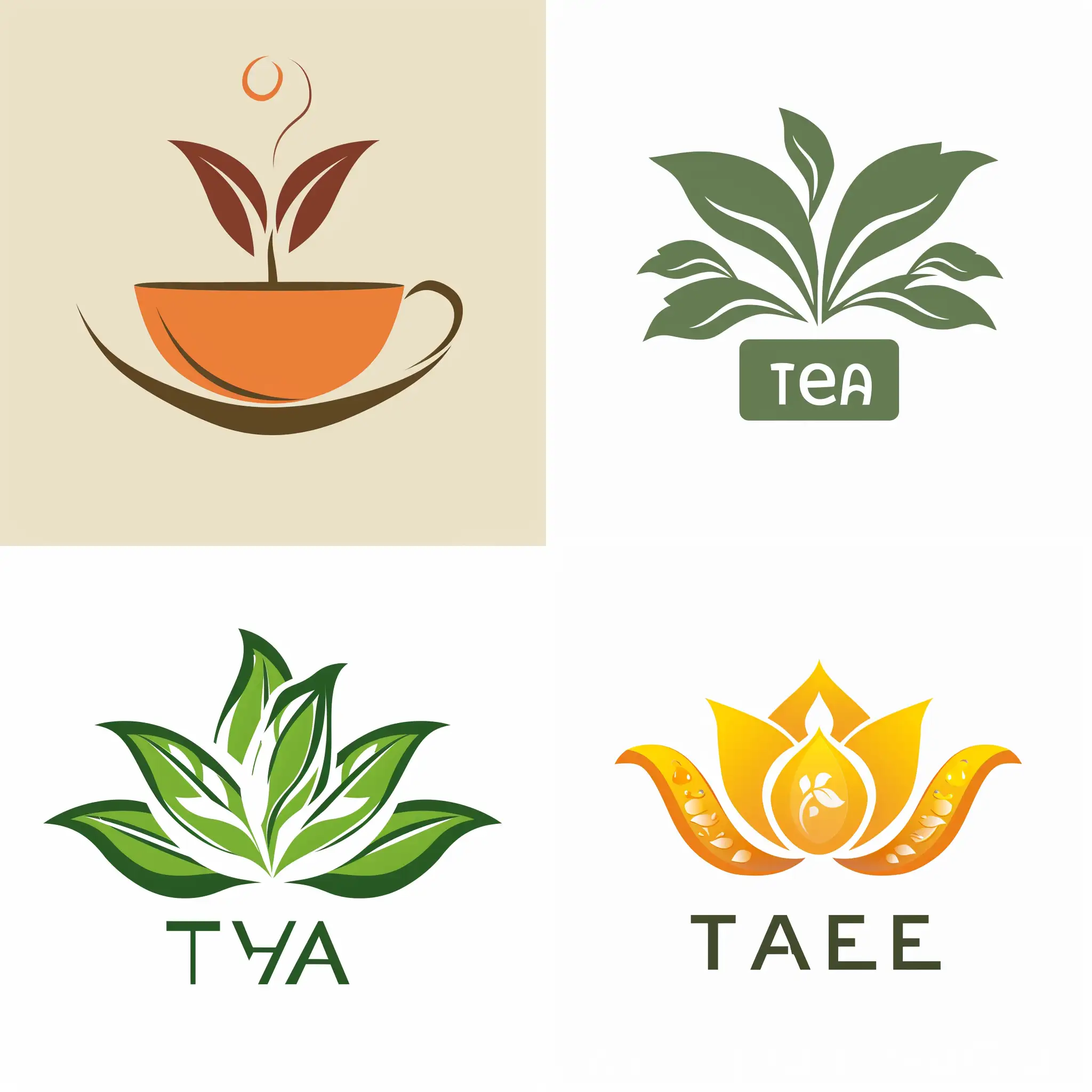 Elegant-Tea-Logo-with-Vibrant-Colors-and-Artistic-Patterns