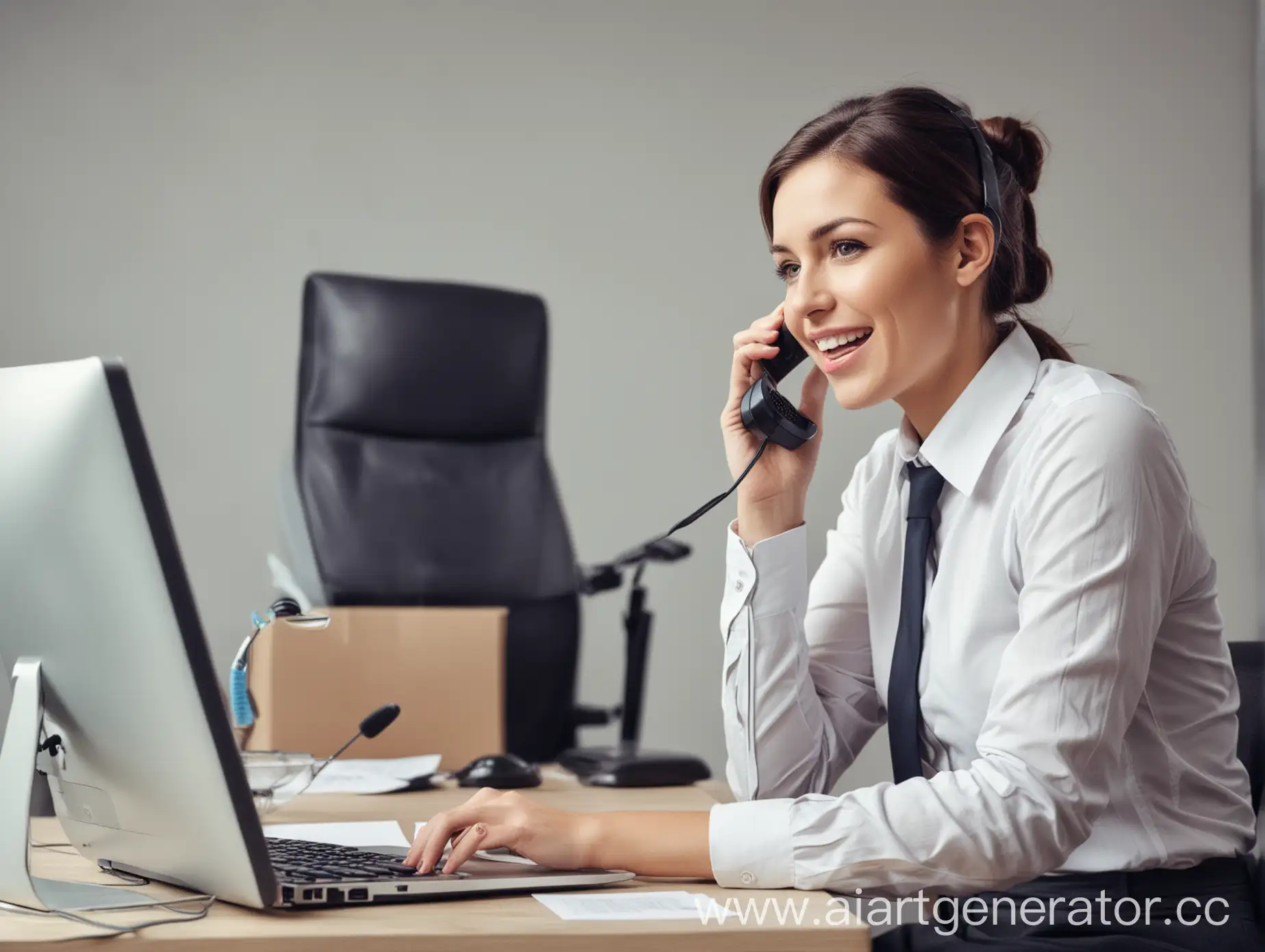 Megaphone-Contact-Center-Specialist-Talking-on-the-Phone