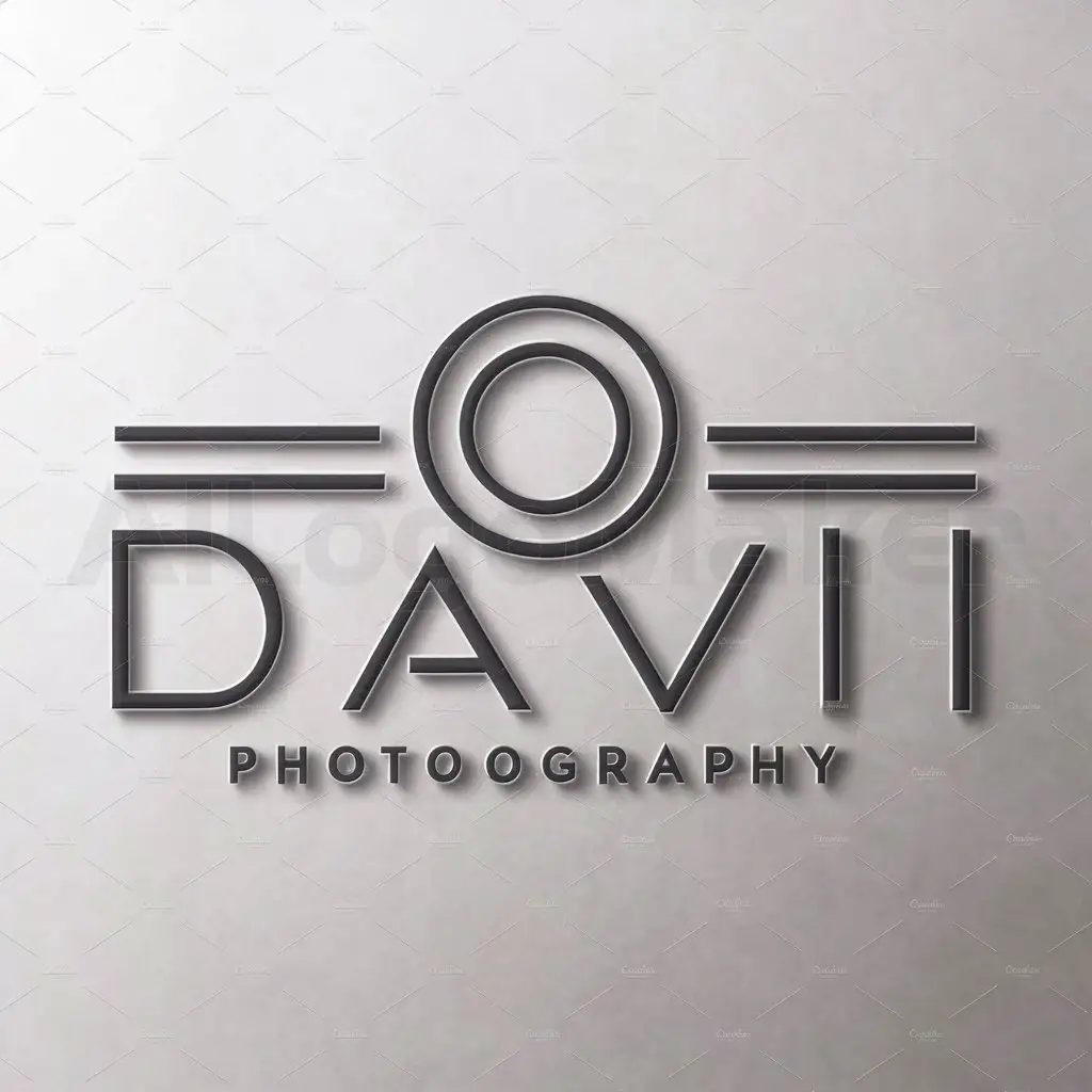 a logo design,with the text "davii", main symbol:Photography,Minimalistic,be used in photography industry,clear background