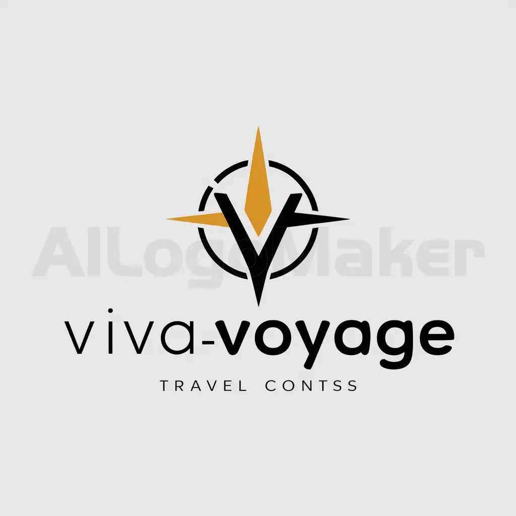 a logo design,with the text "Vivavoyage", main symbol:logotext,Minimalistic,be used in Travel industry,clear background