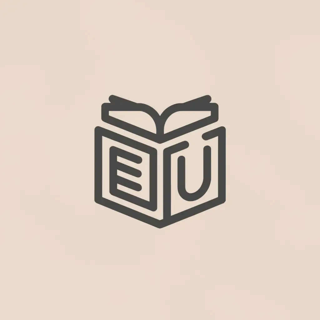 a logo design,with the text "edu", main symbol:book,Minimalistic,be used in Education industry,clear background