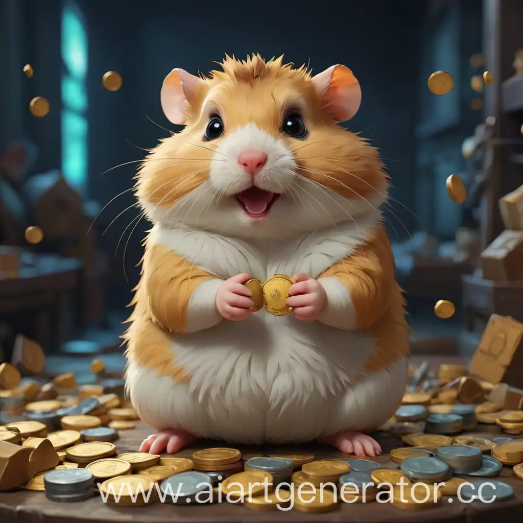 Hamster-Playing-Crypto-Game-on-Digital-Exchange-Platform