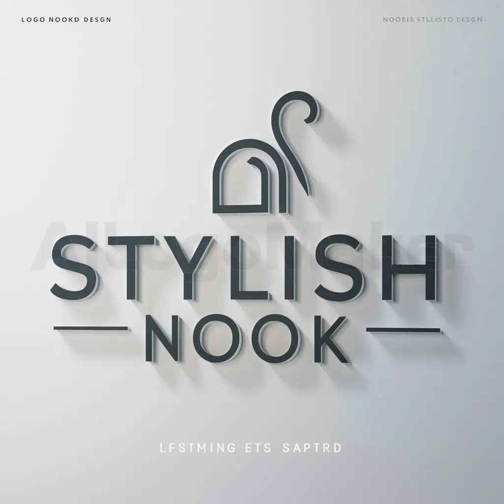 a logo design,with the text "Stylish Nook", main symbol:Stylish Nook,Moderate,be used in Others industry,clear background
