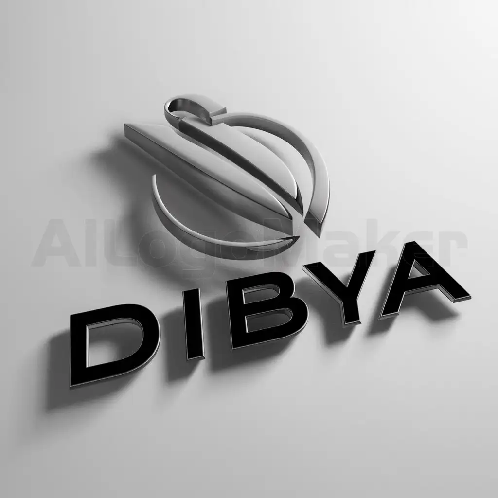 a logo design,with the text "Dibya", main symbol:the logo look realistic 3d cinematic pic,Moderate,clear background