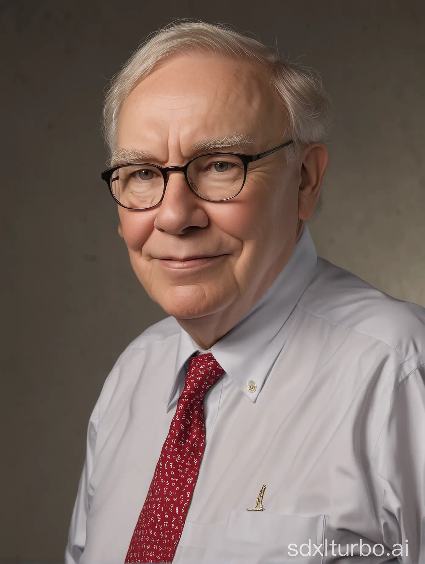 Warren-Buffett-Portrait-Celebrated-Investor-and-Philanthropist-in-Thoughtful-Contemplation