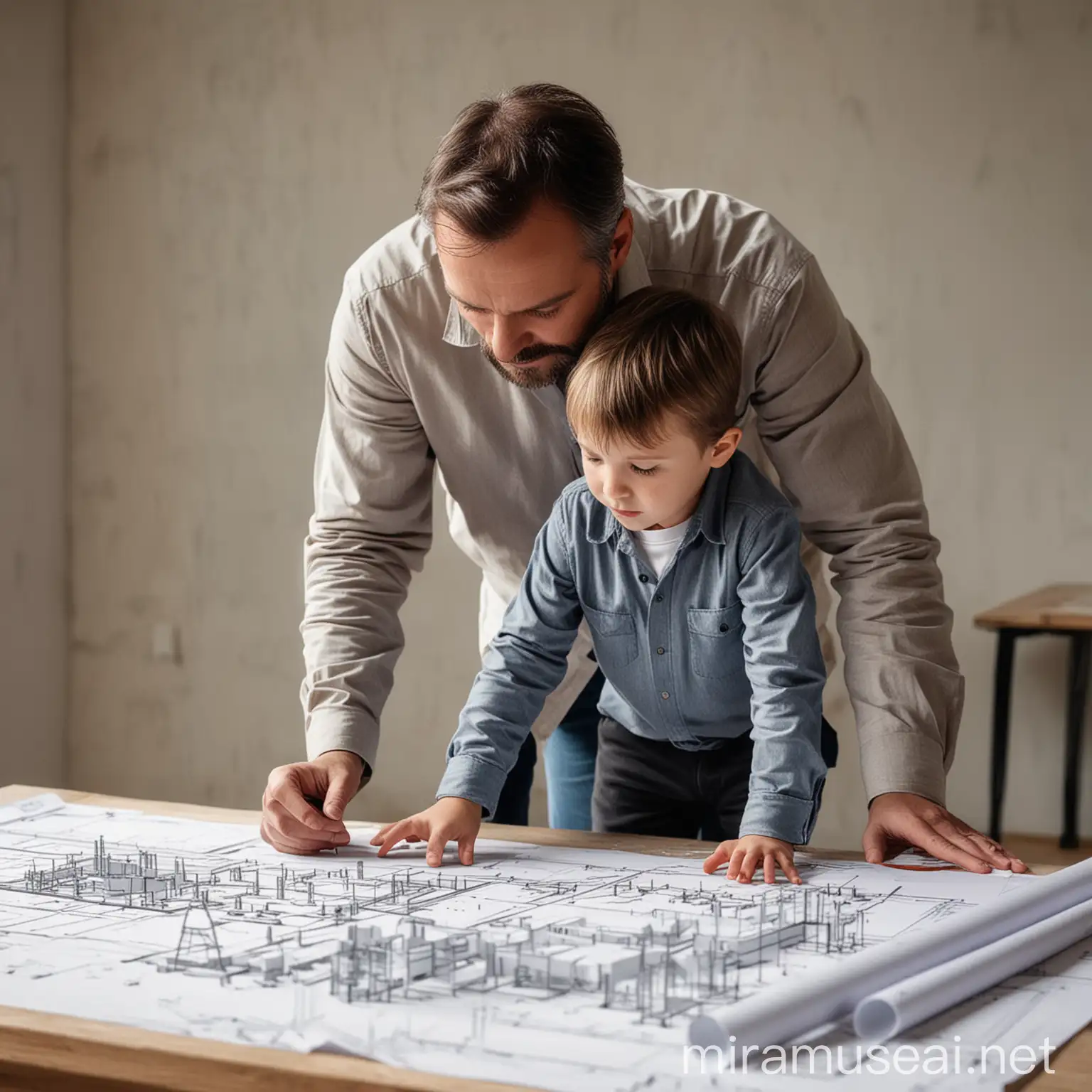 Architect Father and Son Collaborate on Architectural Project