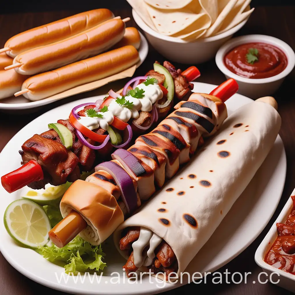 Delicious-Shawarma-and-More-at-IzoFood-Menu-Display-for-TV-Screen