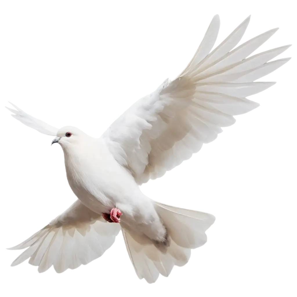 white dove flying