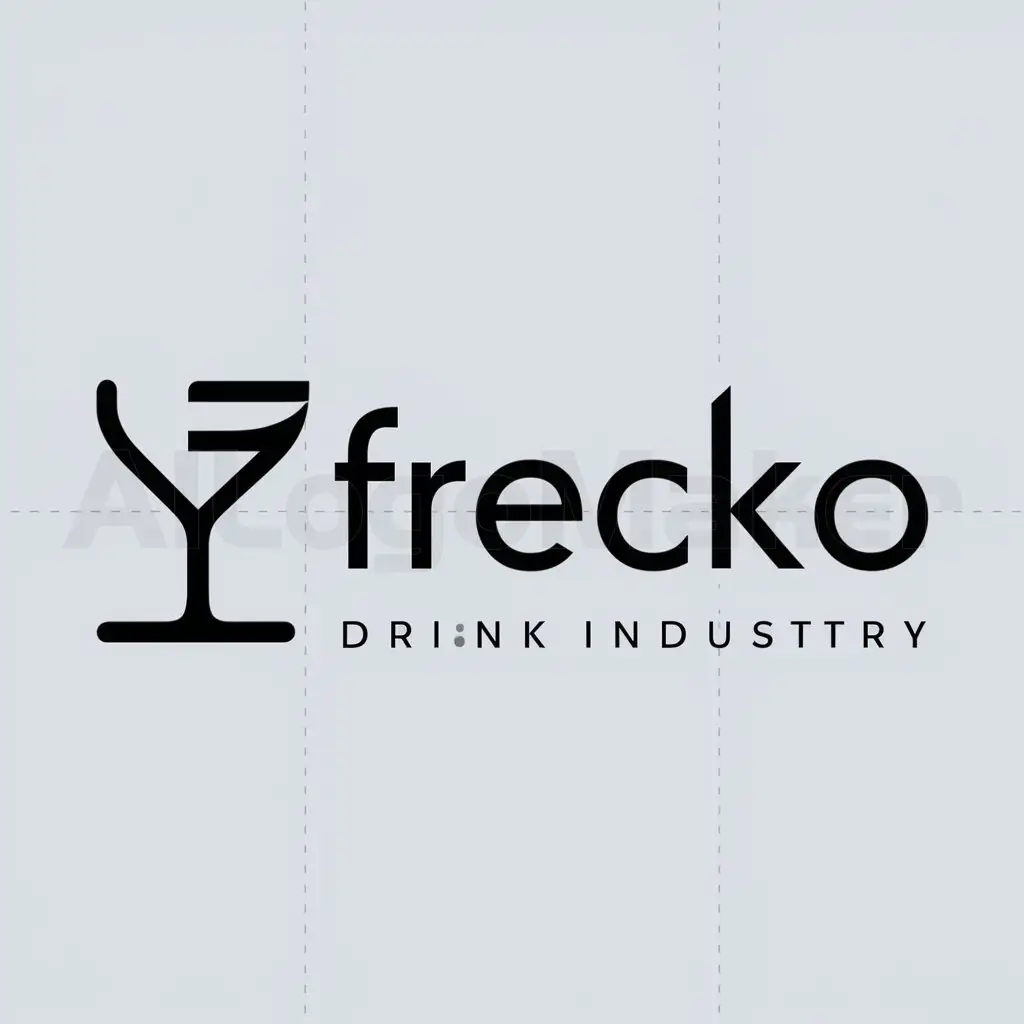 a logo design,with the text "FRECKO", main symbol:["drink","business"],complex,be used in Others industry,clear background
