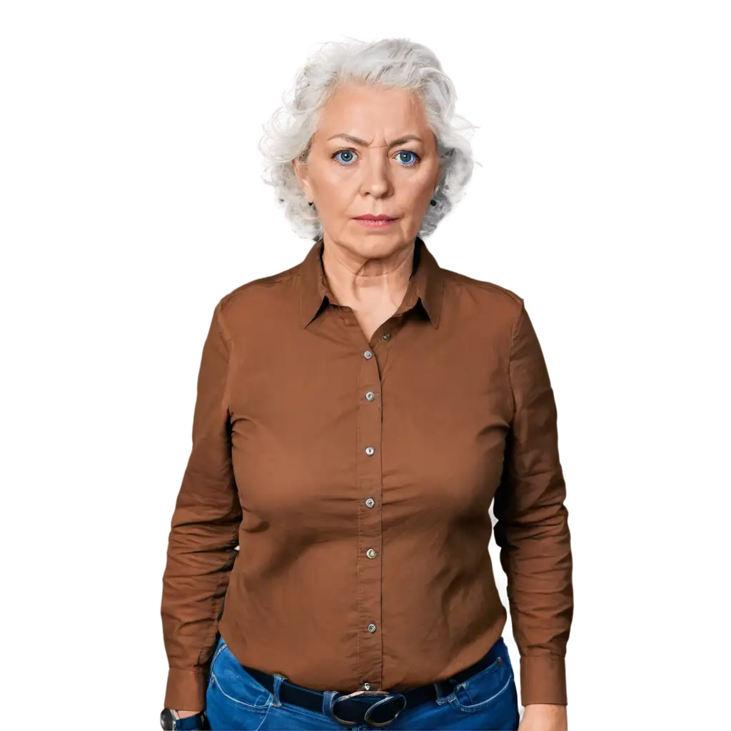 American WOMEN, slightly round face, photo ID, 110 lbs, 65 years old, collared shirt, look in camera, White people, 
neat hair