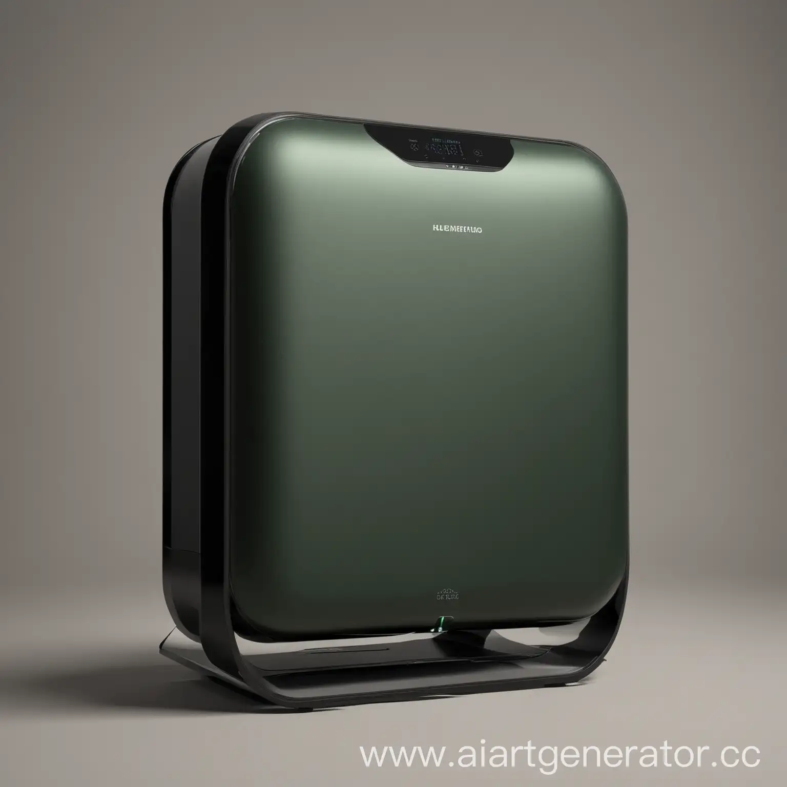 Modern air purifer design green and black