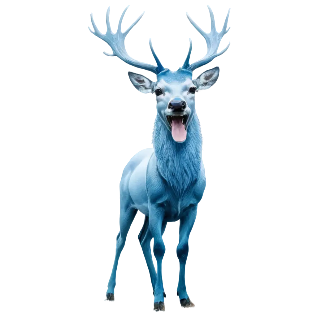 Big-Blue-Deer-Laughing-Captivating-PNG-Image-for-Memes-Social-Media-and-More