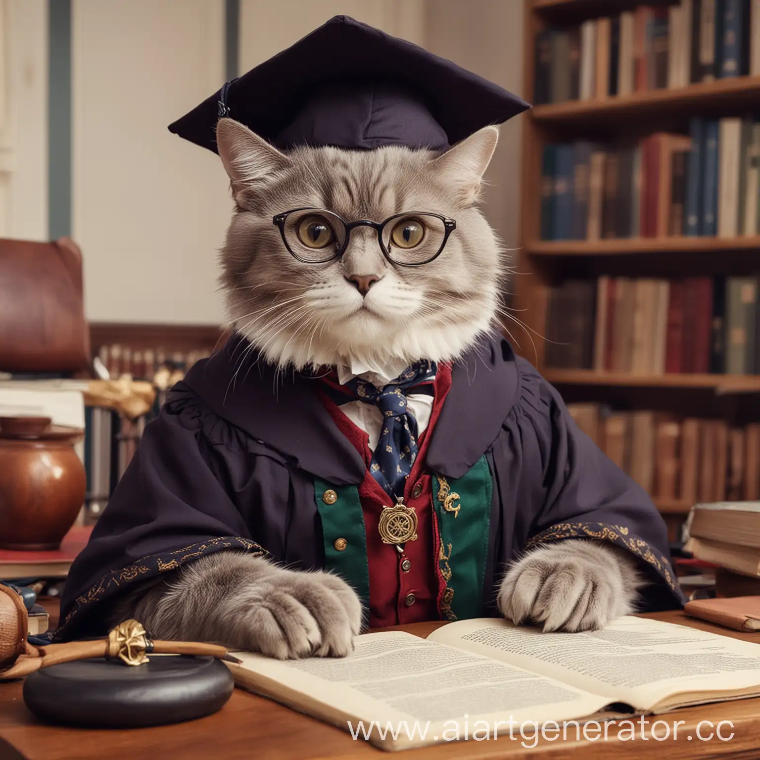 Eccentric-Scholar-Cat-Professor-Merlin-Expert-Academic-Support-and-Enigmatic-Feline-Wisdom