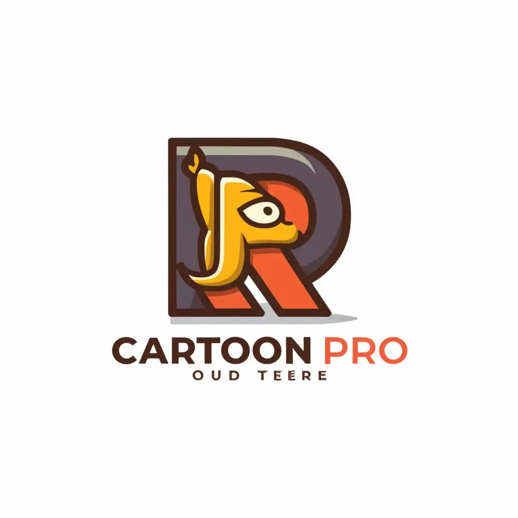 a logo design,with the text "CARTOON PRO BD", main symbol:R,Moderate,be used in Others industry,clear background