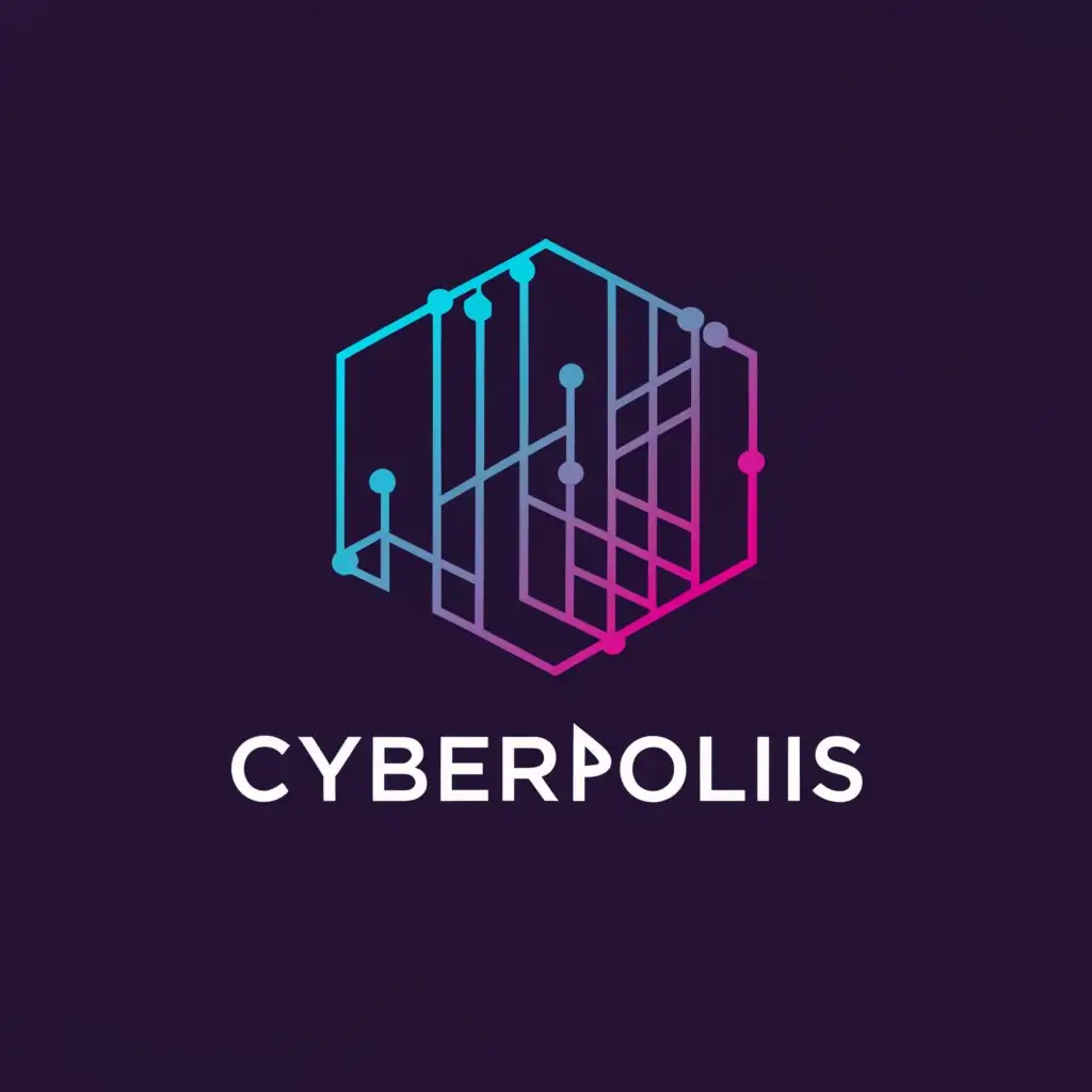 LOGO-Design-for-Cyberpolis-A-Vision-of-Technological-Progress-and-Connected-Communities