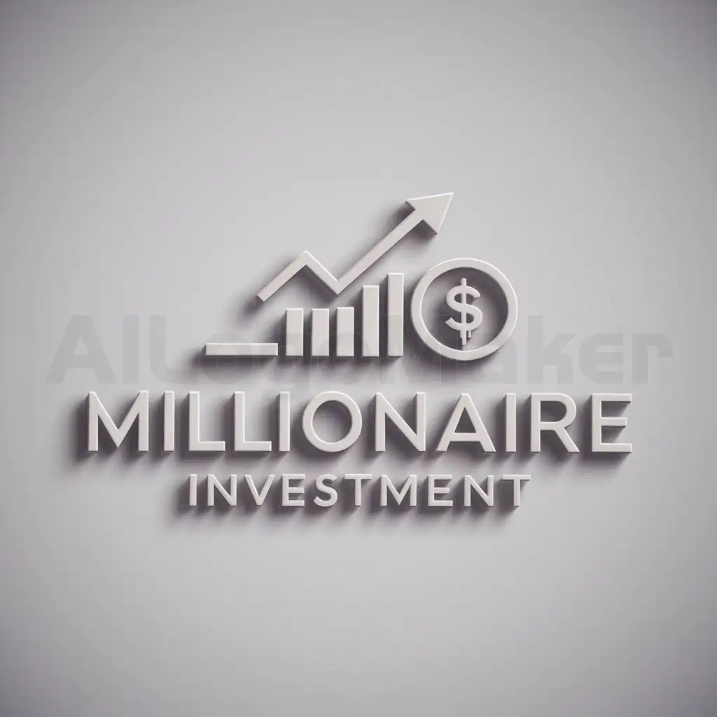 a logo design,with the text "millionaire investment", main symbol:📈💵,Moderate,be used in Finance industry,clear background